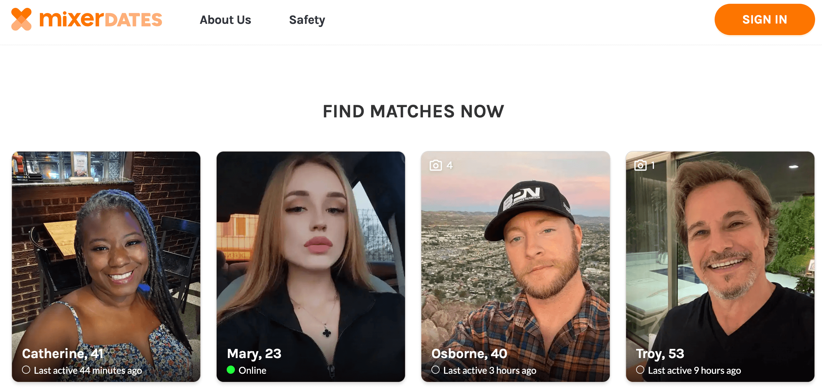 girls and boys matches on MixerDates