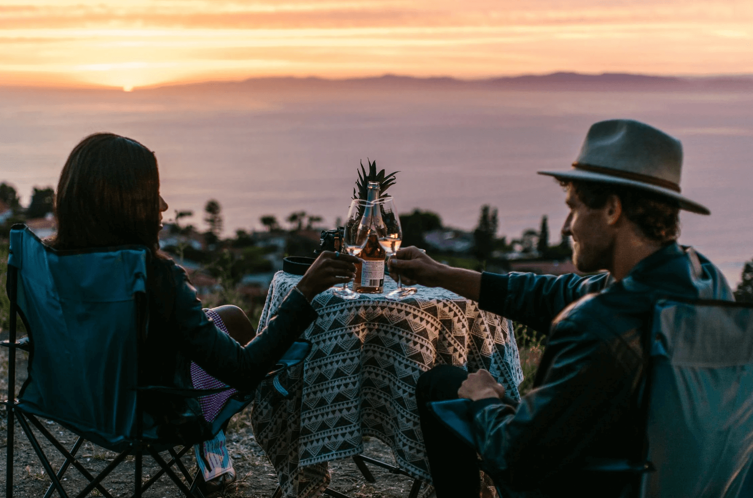 Couple having romantic dinner